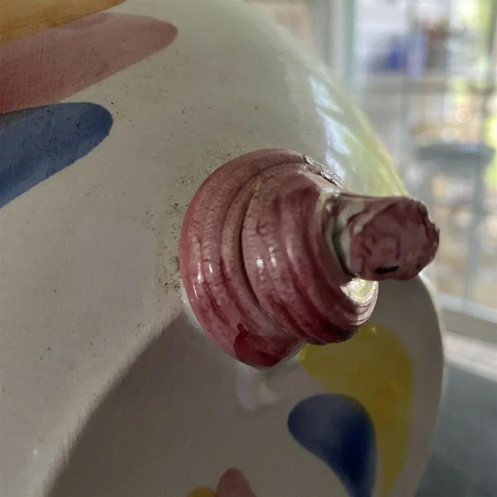 LARGE CERAMIC ITALIAN MADE PIER 1 PIGGY BANK